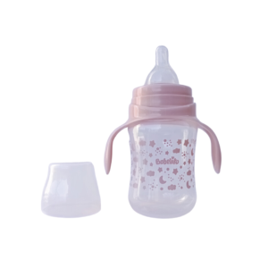 BIBERON 250 ML PP BOCA ANCHA CON ASAS TET. SIL. T2